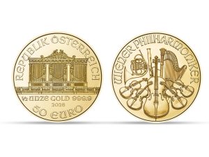 Bécsi Filharmonikusok arany érme 1/2 unciás