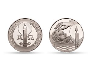 Christening silver medal