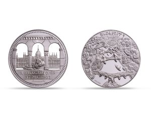Budapest - Panorama of Parliament silver medal