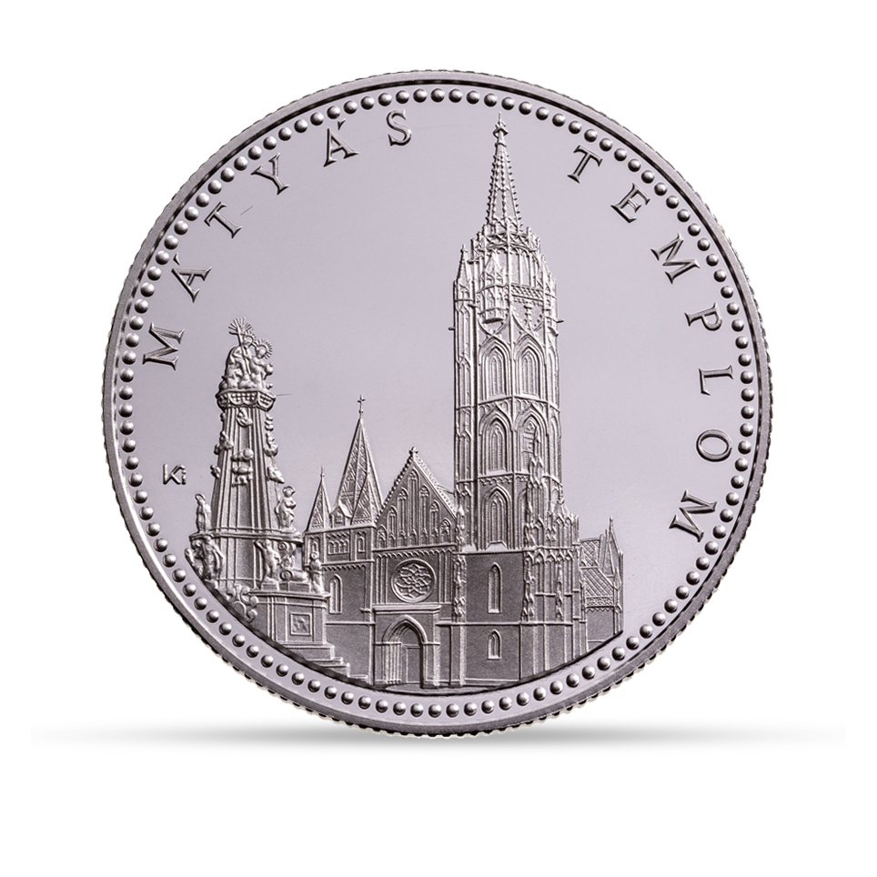 Budapest - Mátyás templom ezüst érem - Image 2