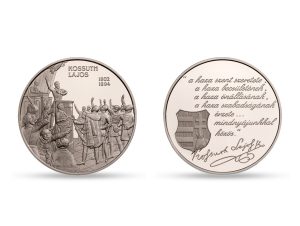 200th Anniversary of Birth of Lajos Kossuth silver medal
