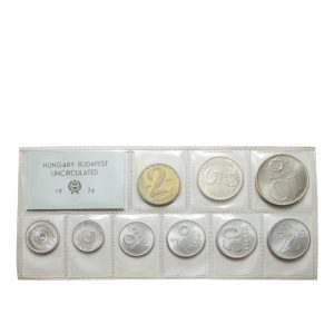 Coin set (foiled) UNC, 1974