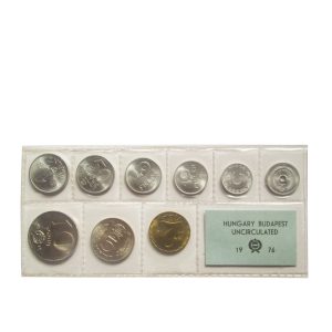 Coin set (foiled) UNC, 1976