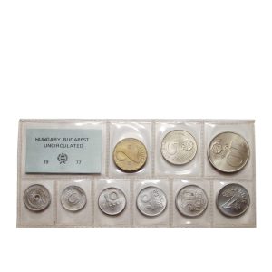Coin set (foiled) UNC, 1977