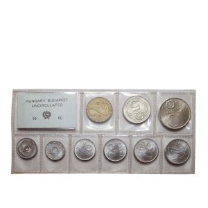 Coin set (foiled) UNC, 1980