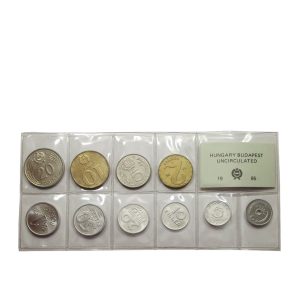 Coin set (foiled) UNC, 1985