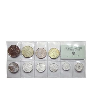 Coin set (foiled) UNC, 1987
