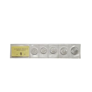 Coin set - pence/fillér, foiled UNC, 1992