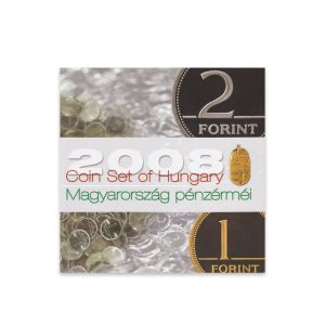 Farewell to the 1 and 2 forint coins coin set BU, 2008
