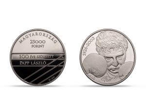 2026. évi Papp László születésének 100. évfordulója ezüst emlékérme, proof