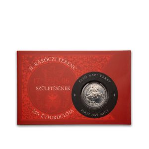 2026. évi II. Rákóczi Ferenc születésének 350. évfordulója 50 Ft-os forgalmi érme emlékváltozat első napi veret díszcsomagolásban (sorszámozott)